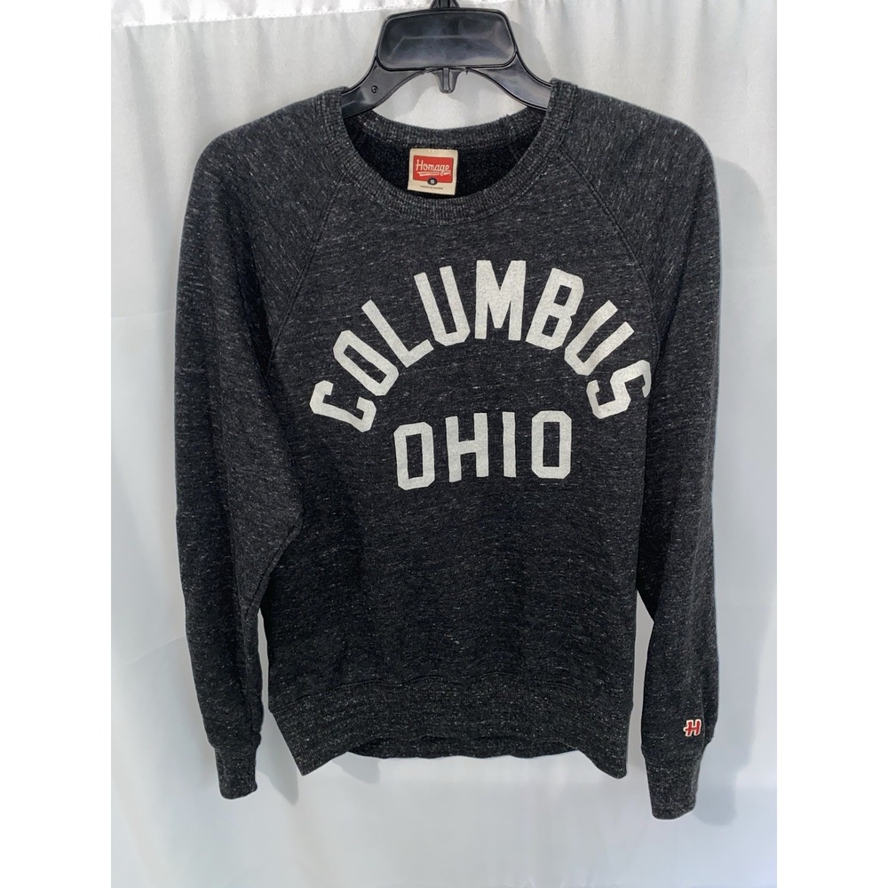 Homage Columbus Ohio Charcoal Crewneck Sweatshirt Small
